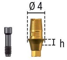 Interfaz titanio + tornillo