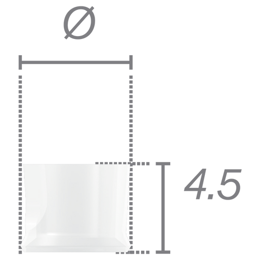 Cappetta calcinabile per moncone angolato