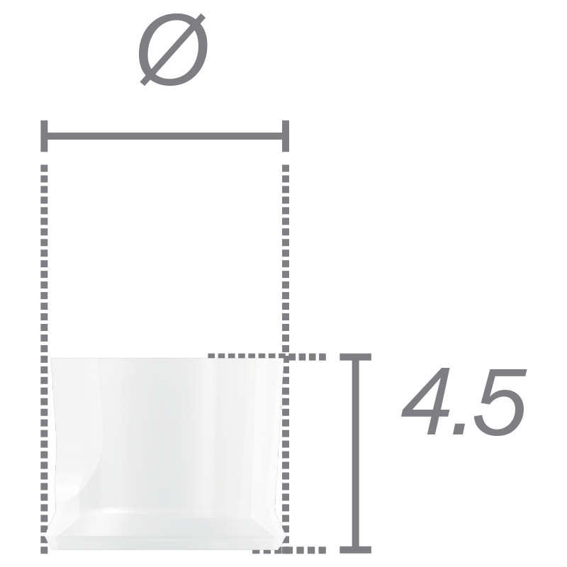 Burn-out screed for angled abutment + screw - Aesthetica + ² Ø 4.2 NP