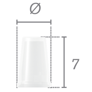 Chape calcinable rotationnelle pour pilier droit + vis - Aesthetica+² Ø 6.5 WP
