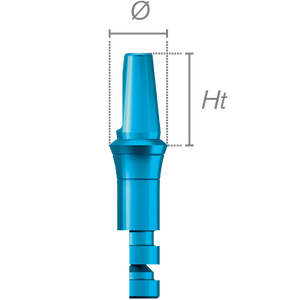 Análogo de pilar  Ø 4.8 RP / 7 mm- DIRECT CLIP