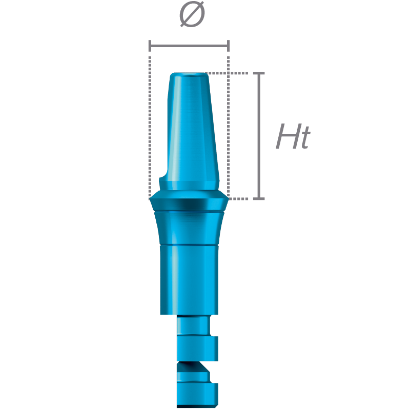 DIRECT CLIP Abutment analog - Ø 6.5 WP / 5.5 mm- DIRECT CLIP