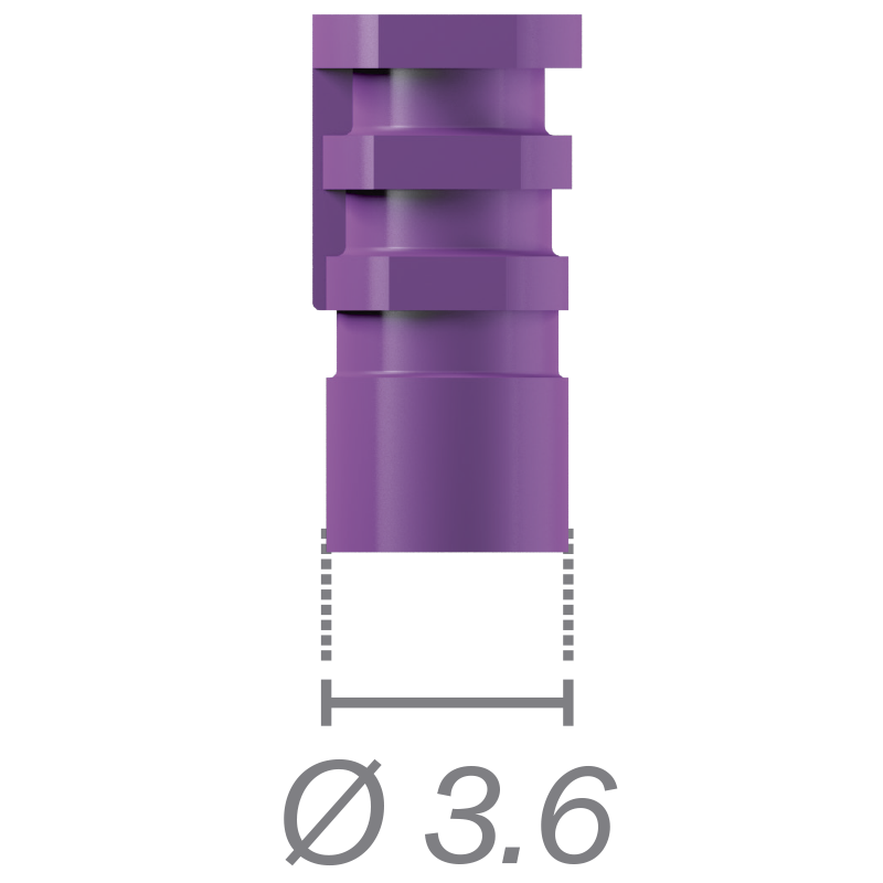 Transfer a clip (tecnica a cielo chiuso) per abutment Direct Clip