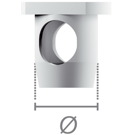 Transfer clip-on scavato (tecnica a cielo chiuso) per abutment Direct Clip