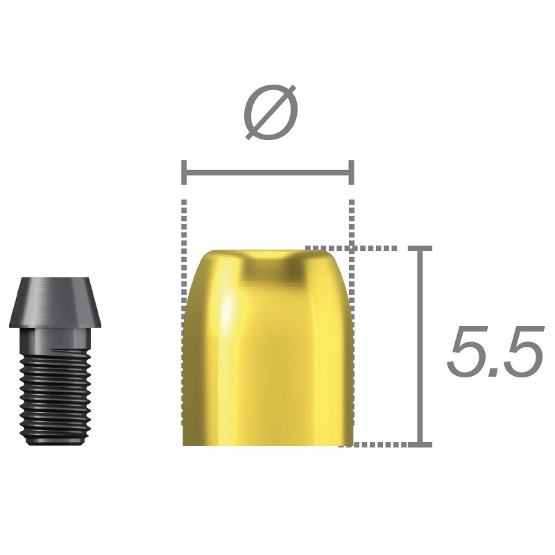 Cuffia protettiva + vite per abutment Conocta