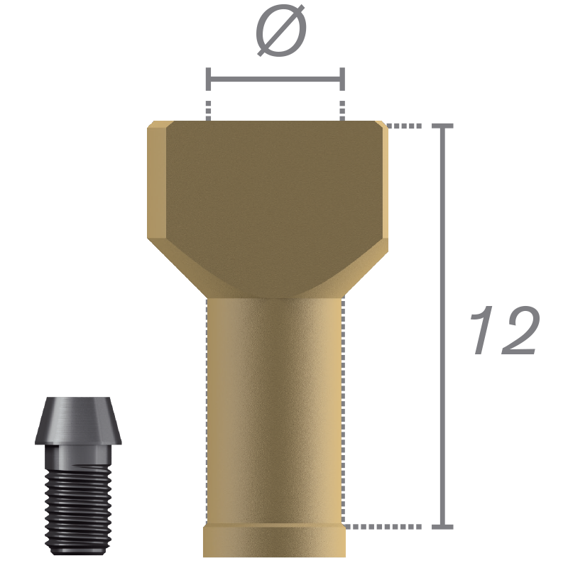 Scanbody sobre pilar Conocta + tornillos