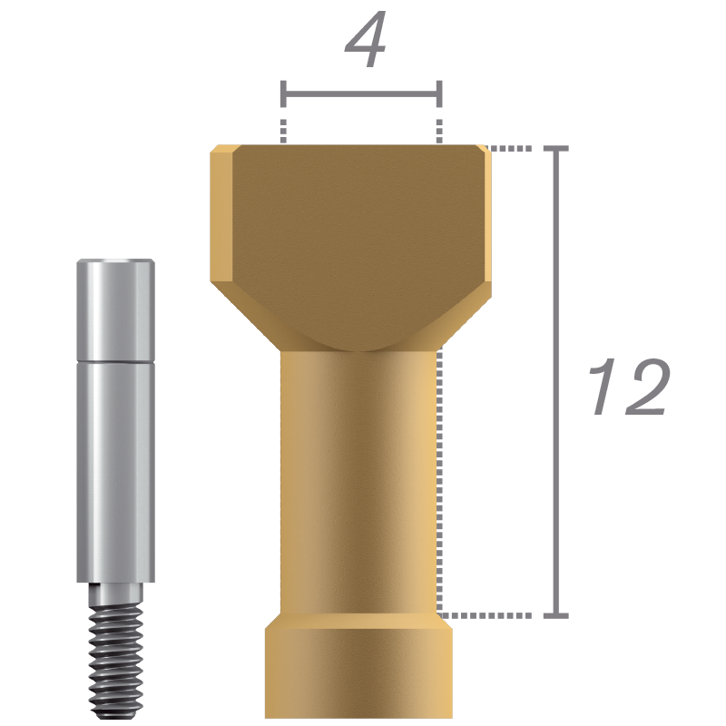 Scanbody de pilier conique Ø4.1 + vis