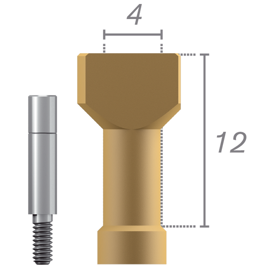 Scanbody a colonna conica Ø4.1 + vite