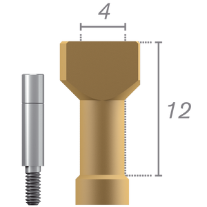 Scanbody rotationnelle + vis pour pilier Multi-Unit