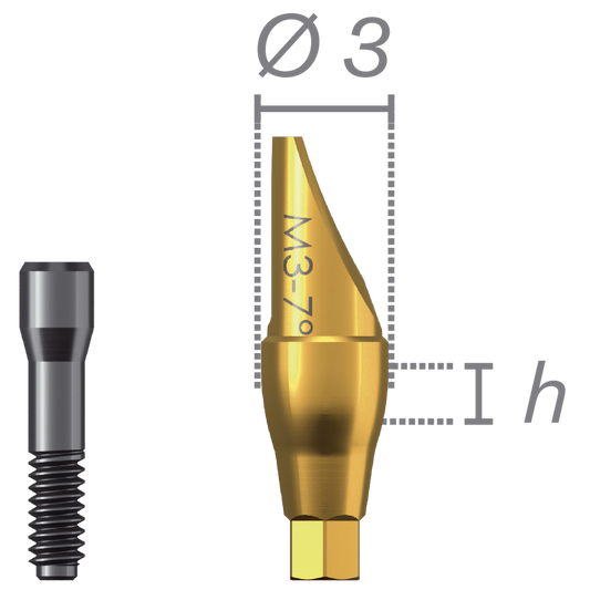 Pilar angular + tornillo