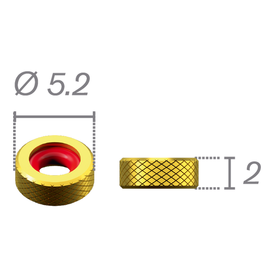 Anillo para pilar O'Ring o implante Obi Ø2,7 - Se entrega con sello 60 Shore