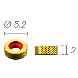 Anneau pour pilier O'Ring ou implant Obi Ø2.7 - Livré avec un joint de 60 shores