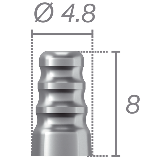 Transfer rotazionale (tecnica a cielo chiuso) per abutment Tetra + vite