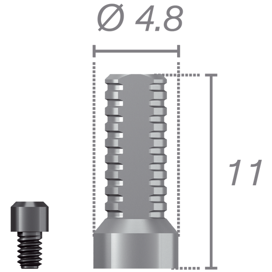 Pilar provisional + tornillo para pilar Conocta